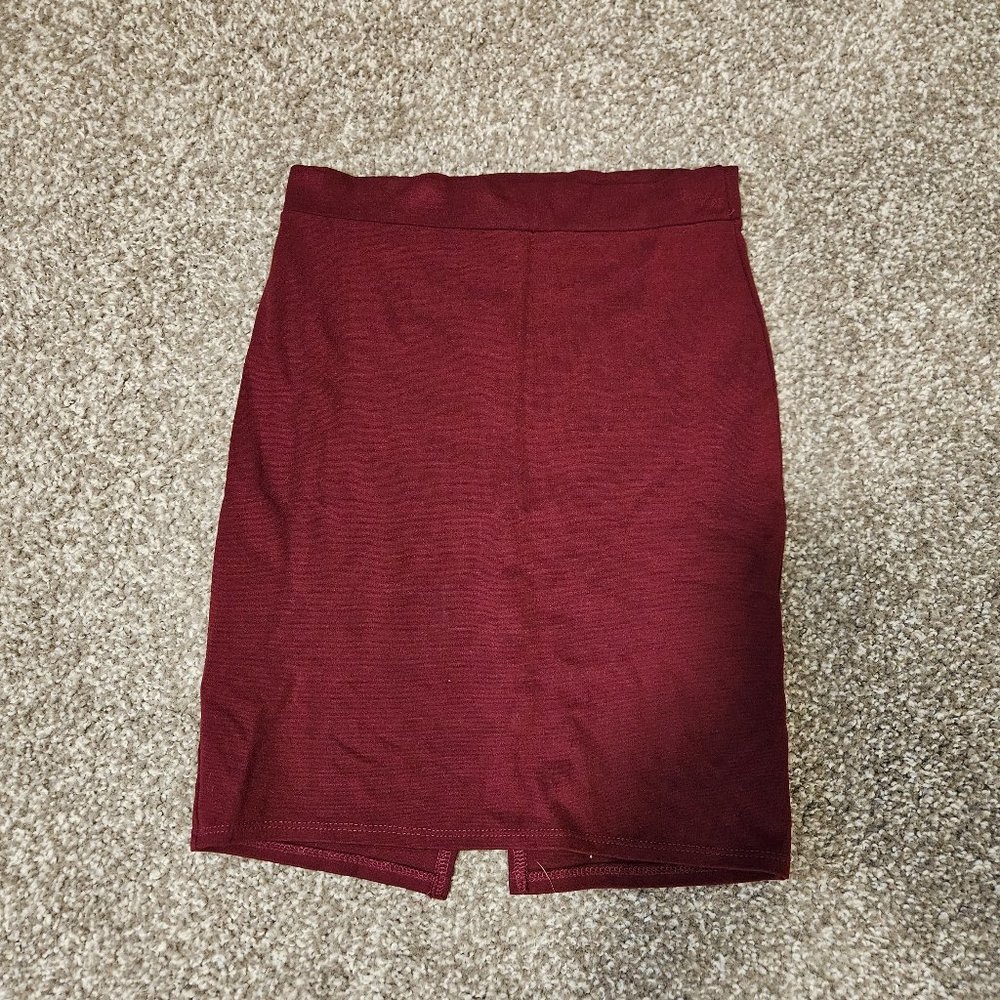 Charlotte Russe Red Pencil Skirt